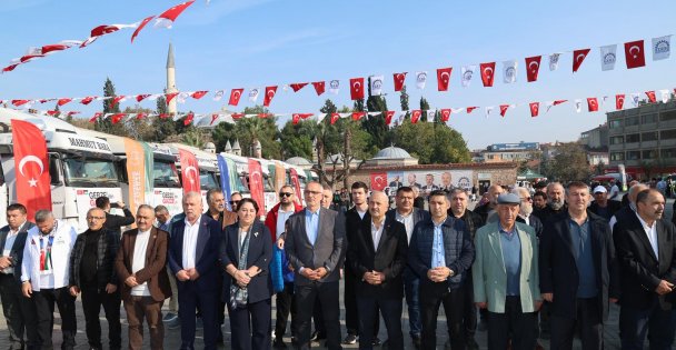 Gebze'den Gazze'ye Kardeşlik Eli: 10 Tır Yardım Dualarla Yola Çıktı