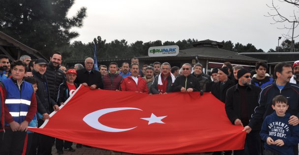 Gebzeliler şehitler için yürüdü