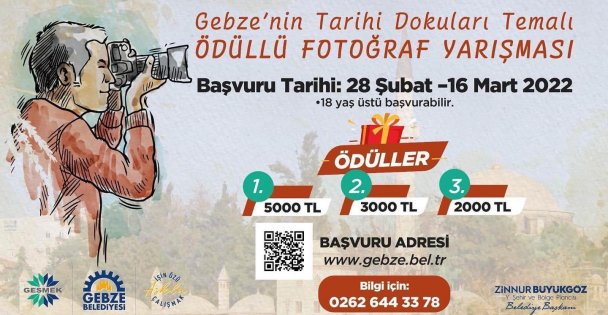 Gebze'nin Tarihi Dokuları Fotoğraf Yarışmasına Başvurular Başladı
