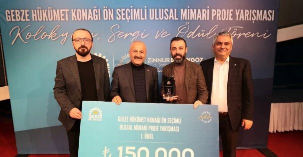 Gebze'nin yeni hükümet konağını belirleyecek projede ödüller sahiplerini buldu