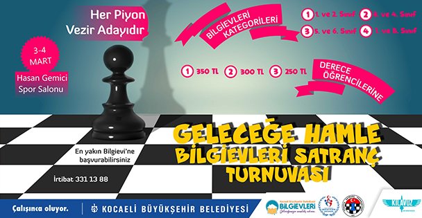 'Geleceğe Hamle” satranç turnuvası başlıyor