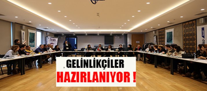 Gelinlikçiler Fuara Hazırlanıyor