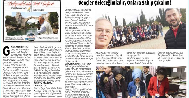 Gençler Geleceğimizdir, Onlara Sahip Çıkalım!