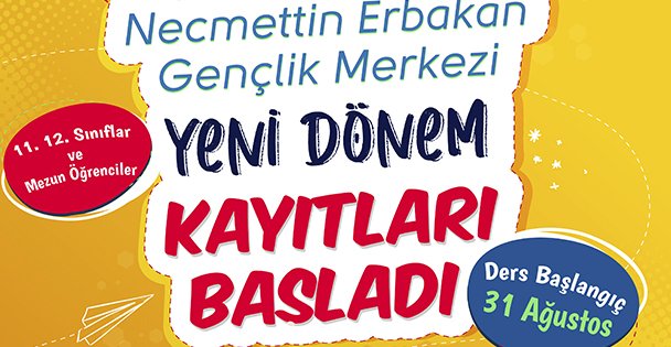 Gençlik Merkezi kayıtları başladı