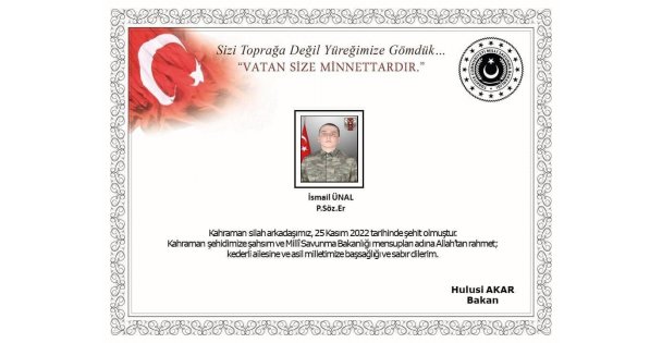 GİRESUNLU ŞEHİT DEVLET TÖRENİ İLE GÜCE DE TOPRAĞA VERİLECEK