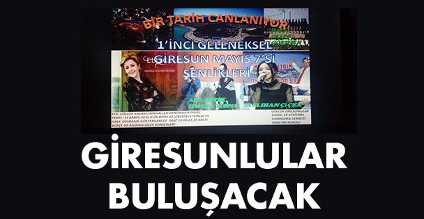 Giresunlular Gölcük'de buluşacak!