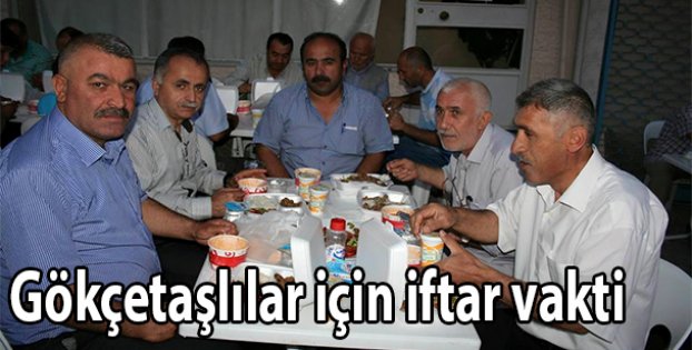 Gökçetaşlılar için iftar vakti