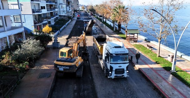 Gölcük Halıdere Sahil Caddesi'ne kapsamlı yenileme