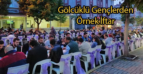 Gölcüklü Gençlerden Örnek İftar