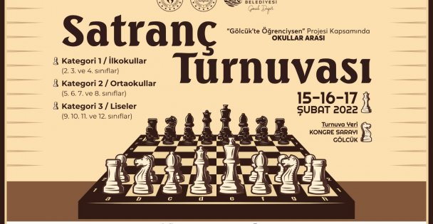 GÖLCÜKLÜ ÖĞRENCİLER SATRANÇ TURNUVASINDA BOY GÖSTERECEK