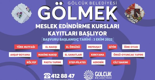 GÖLMEK KURSLARINA KAYITLAR BAŞLIYOR