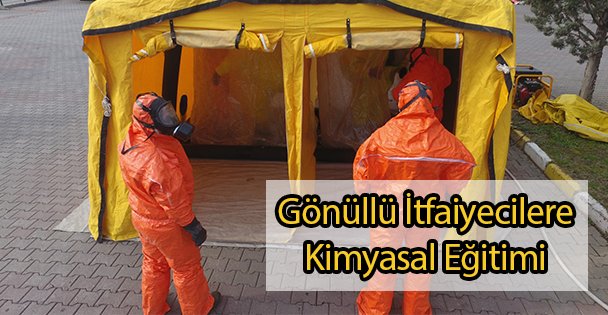 Gönüllü İtfaiyecilere Kimyasal Eğitimi