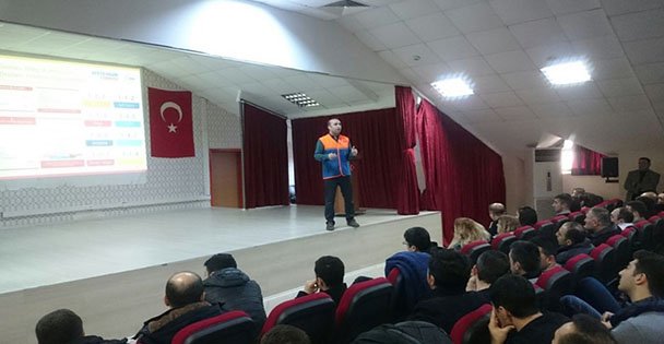 Güvenlikl görevlilerine Afed bilinci eğitimi