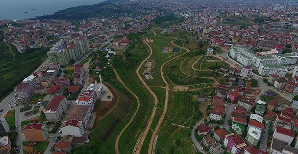 Hafriyat sahasından park alanına
