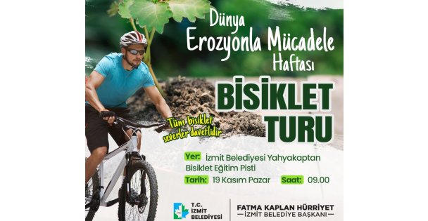 Hafta Sonunda Pedallar Erozyonla Mücadele İçin Çevrilecek