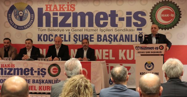 HAK-İŞ Genel Başkanı Arslan Kocaeli'de seslendi: 'Biz sadece toplu sözleşme yapan sendika değiliz'