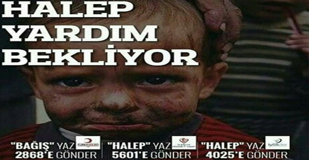 Halep bizden yardım bekliyor!