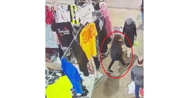 Halı İle Kızı Kamufle Etti: Saniyeler İçinde 18 Bin Tl'lik Çantayı Çalıp Kayıplara Karıştılar