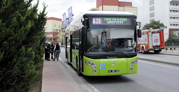 Halk otobüsünde korkutan patlama