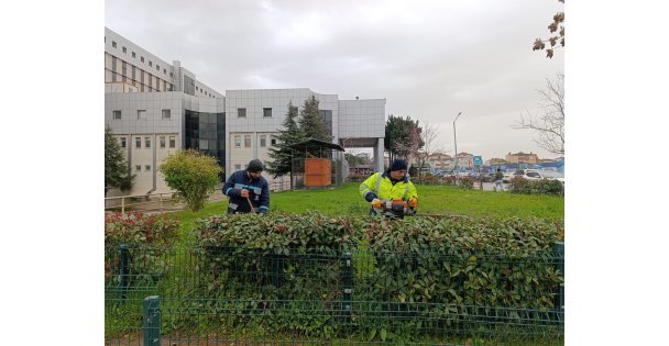 Hastane bahçeleri Büyükşehirle daha güzel