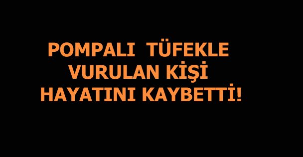 Hastane otoparkında pompalı saldırı, 1 ölü