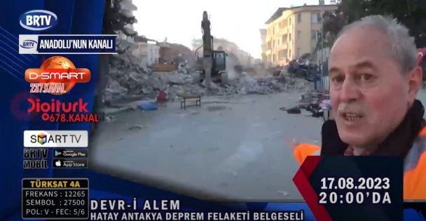 Hatay Antakya Deprem Felaketi Belgeseli ile BRTV Ekranlarında