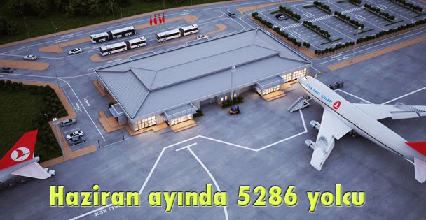 Haziran ayında 5286 yolcu
