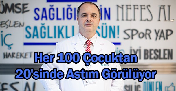 Her 100 Çocuktan 20'sinde Astım Görülüyor