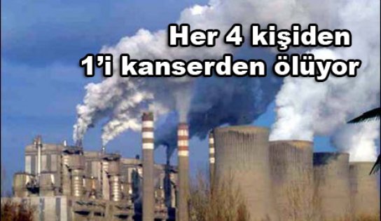 Her 4 kişiden 1'i kanserden ölüyor