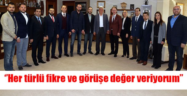 ‘'Her türlü fikre ve görüşe değer veriyorum''