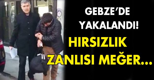 Hırsızlık zanlısı meğer...