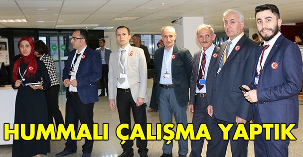 Hummalı çalışma yaptık