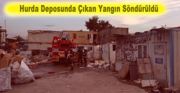 Hurda Deposunda Çıkan Yangın Söndürüldü