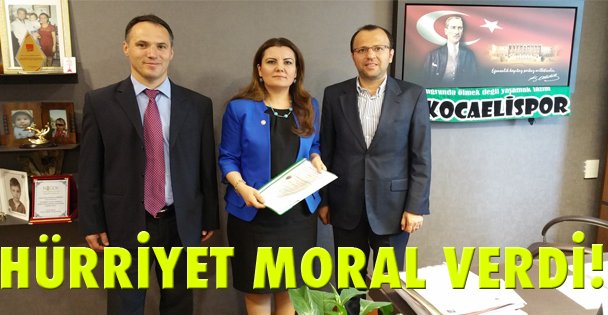 Hürriyet moral verdi!