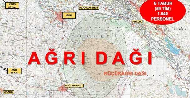 İçişleri Bakanlığınca Eren-3 Ağrı Dağı Operasyonu başlatıldı