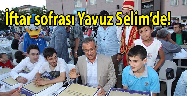 İftar sofrası Yavuz Selim'de