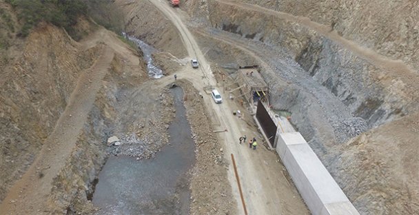 İhsaniye Baraj Yapımı Hızla Devam Ediyor