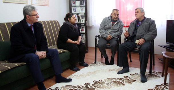 İki başkandan şehit ailesine ziyaret