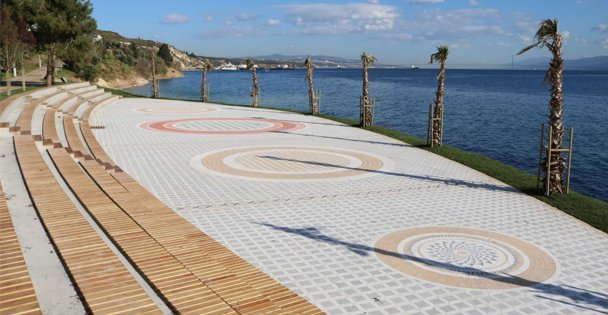 İki sahili birleştiren parkta sona yaklaşılıyor