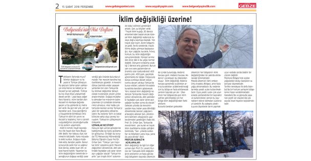 İklim Değişikliği Üzerine!