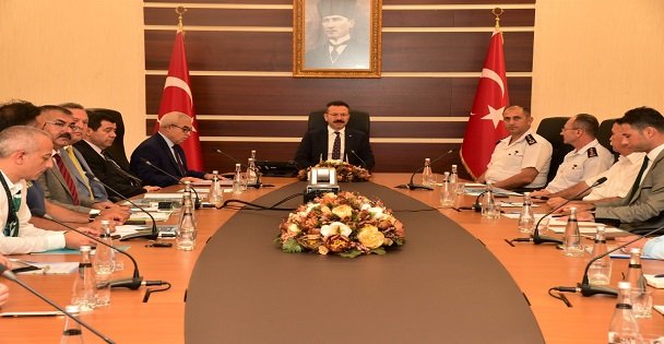 İl Spor Güvenliği Toplantısı, Aksoy'un Başkanlığında Gerçekleştirildi.