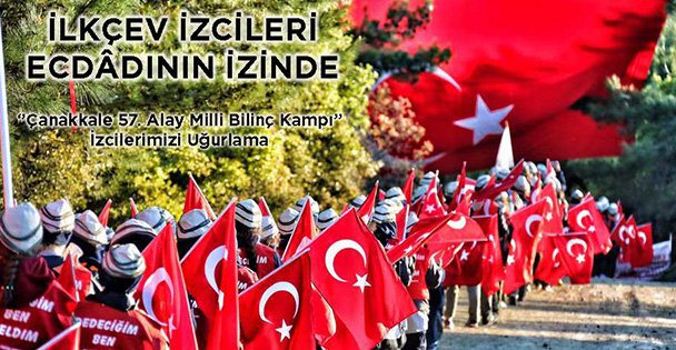 İLKÇEV İzcileri Çanakkale kampında