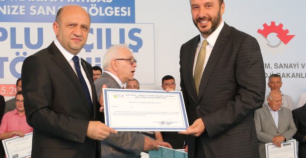 İMES OSB'de toplu temel atma ve açılış