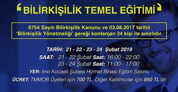 İMO'dan 7. Eğitim Programı