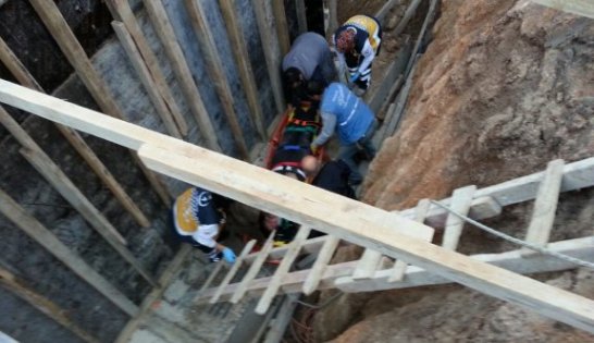 İnşaat işçisi yaralandı!