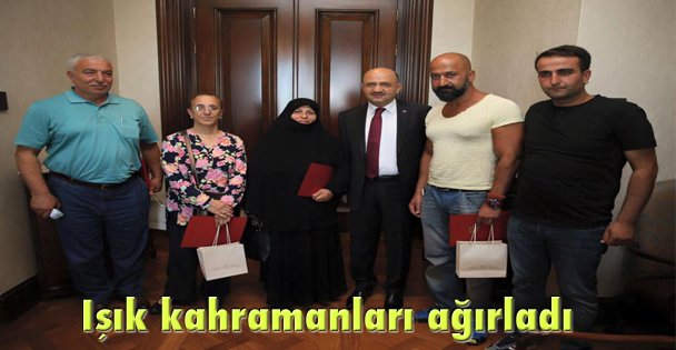 Işık kahramanları ağırladı