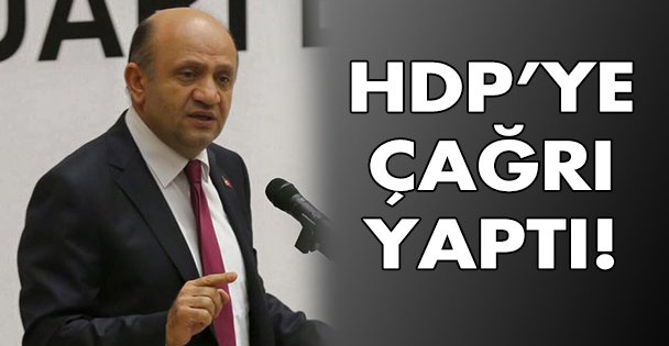 Işık'tan HDP'ye çağrı!