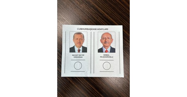 İşte ikinci turda kullanılacak oy pusulasının örneği