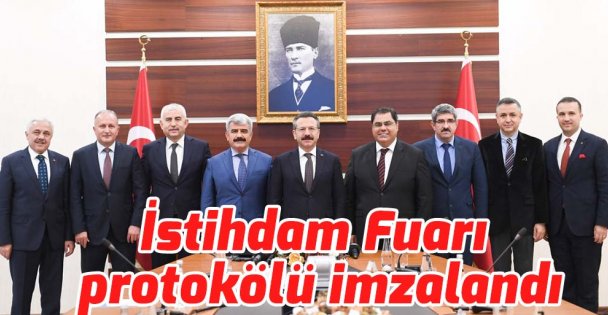 İstihdam Fuarı protokölü imzalandı