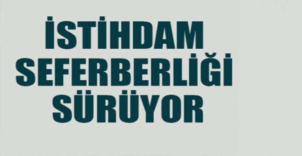 İstihdam Seferberliği Sürüyor !